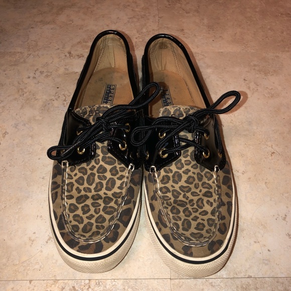 Sperry Shoes - Cheetah Print Sperry Top Siders.